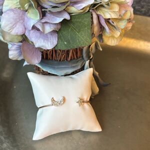 New! Women’s Stackable Open Cuff Wrap Bracelet Adjustable Rose Gold Bangle NWOT